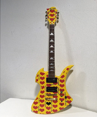 Burny YELLOW HEART エレキギター X JAPAN HIDEモデル