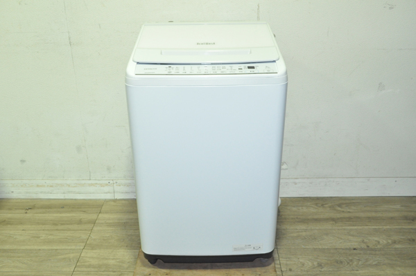 HITACHI 縦型洗濯機 ビートウォッシュ BW-V80G 2021年製 標準洗