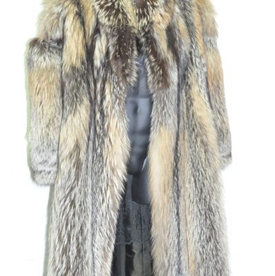 SAGA FOX 毛皮コート Superb Quality Ranched Fox サイズ11 着丈113cm