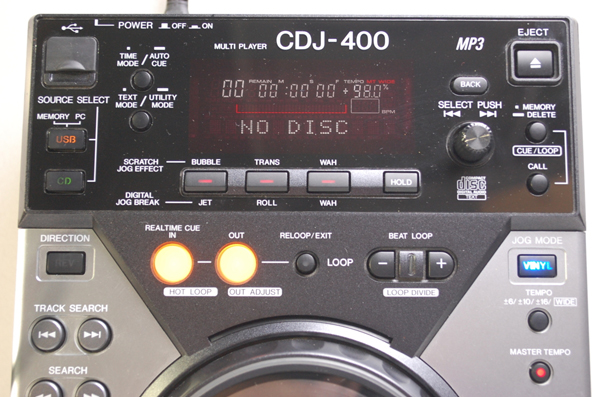 パイオニア Pioneer コンパクトディスクプレーヤー CDJ-400 2008年製