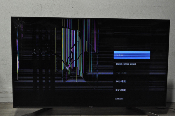 SONY 液晶テレビ KJ-49X9500G 49インチ 液晶破損