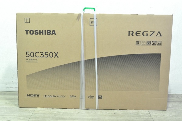 買取例：TOSHIBA REGZA 4K液晶テレビ 50C350X　買取価格：43,000円