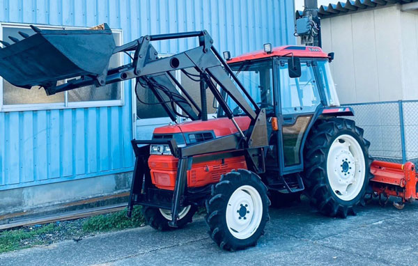 クボタ トラクター GL 53 53馬力 使用時間798時間 クボタ純正ロータリー エアコンキャビン フロントローダー