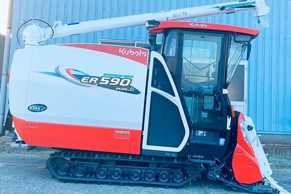 クボタ（kubota） コンバイン ER590 使用時間423時間 エアコンキャビン・デバイダ4PC付き