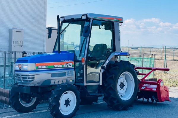 イセキ トラクター GEAS TG413 41馬力 使用時間793時間 4WD 小橋ロータリーKJL180 IQシフト サンルーフ エアコンキャビン パワステ