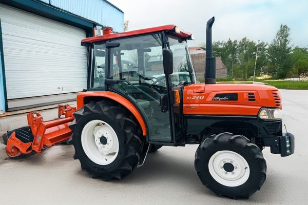 クボタ（kubota） トラクター KL340H 34馬力 爪新品 エアコンキャビン付き ハイスピード仕様 ロータリー付き　