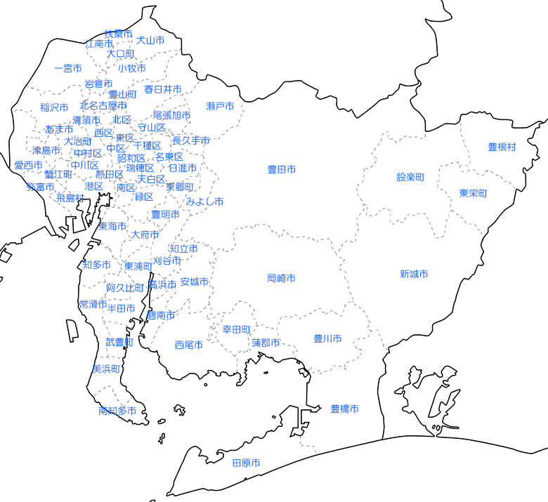 愛知県全域図