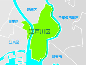 江戸川区 エリアマップ